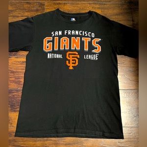 MLB San Francisco Giants Baseball T-Shirt Men Size Medium Black/Orange SF